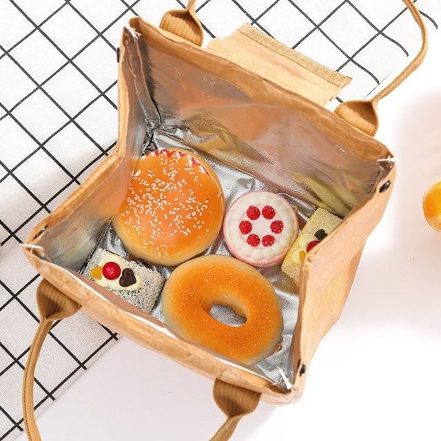 Insulated Bag Coated Outdoor Lunch Handbag